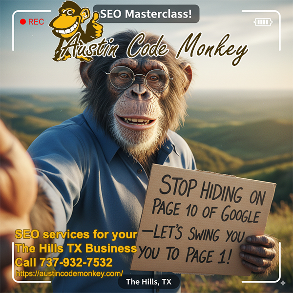 The Hills TX SEO services by Austin Code Monkey.