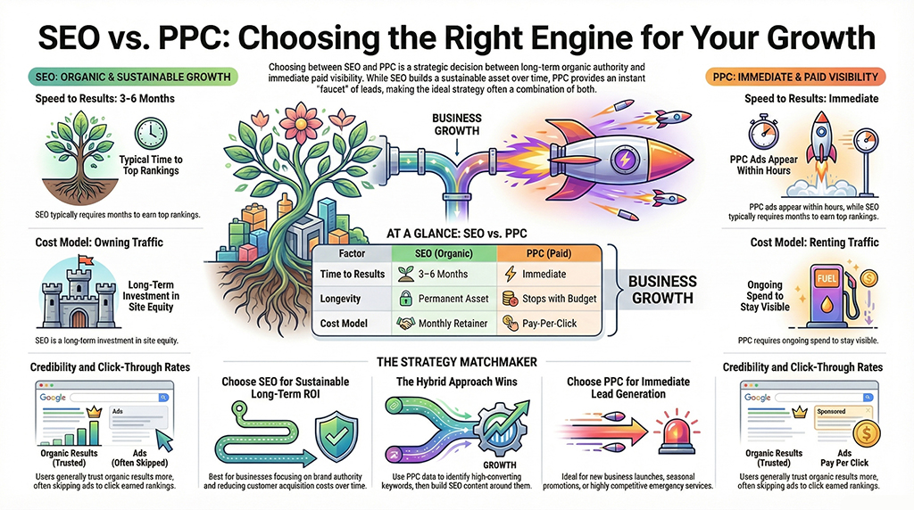 Understanding the difference between SEO and PPC