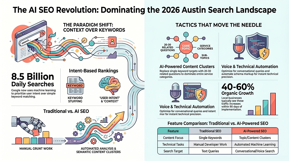 AI SEO Revolution Infographic 2026