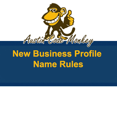 New Google Business Profile Name Rules