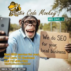 Bee Cave TX local SEO services by Austin Code Monkey.