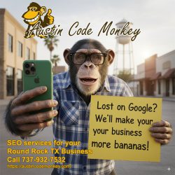 Round Rock TX SEO services by Austin Code Monkey.